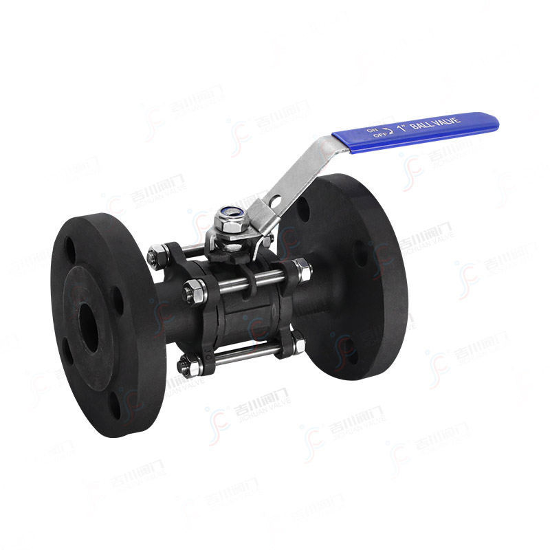 碳鋼三片式法蘭球閥