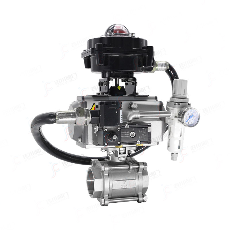 氣動(dòng)三片式螺紋球閥