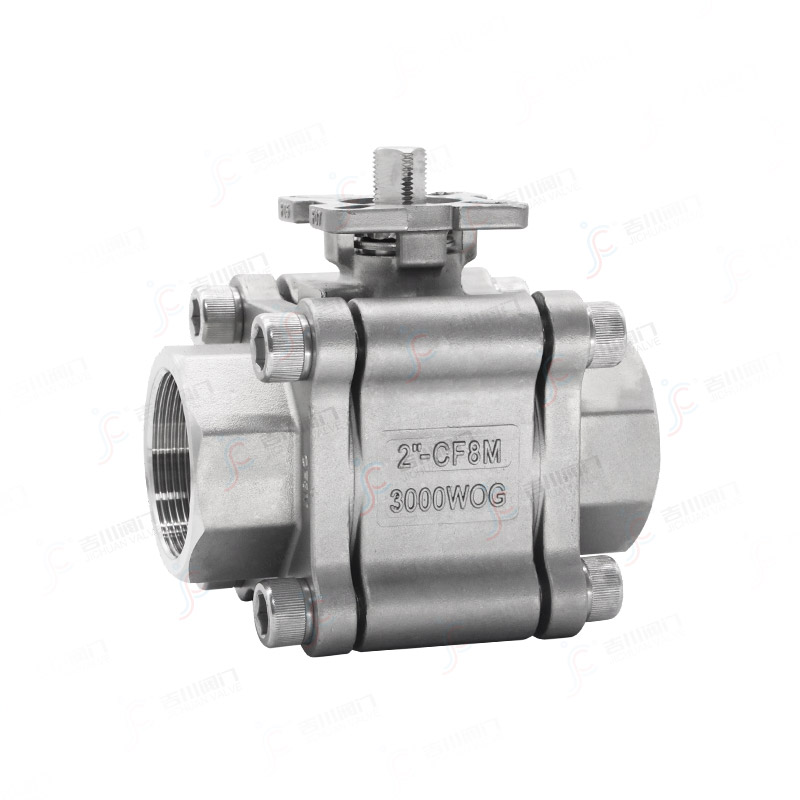3000WOG三片式絲扣高壓球閥